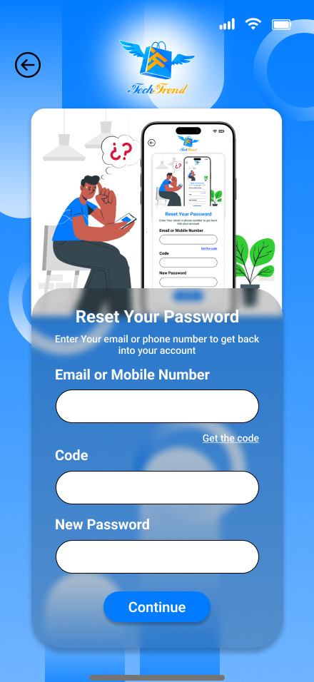 TechTrend Home Screen